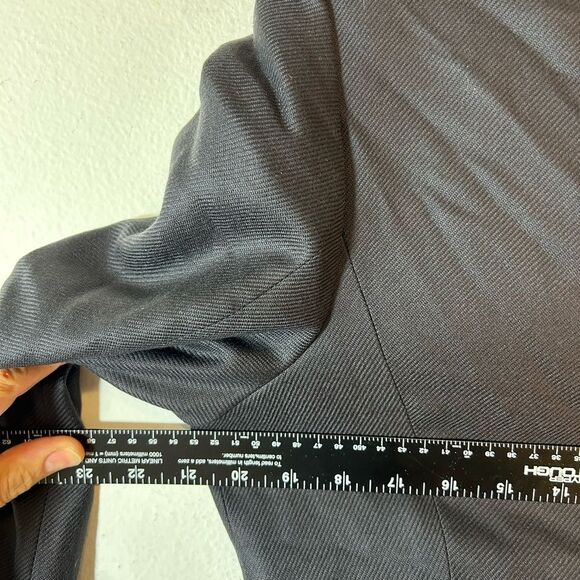 LOUIS FERAUD LADIES BLAZER BLACK LARGE CAPSULE MINIMALIST CAREER JACKET LAYER - Picture 8 of 10